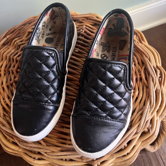 Steve Madden, Zaander Slip-On girls Sneaker black size 1 - Picture 5 of 6